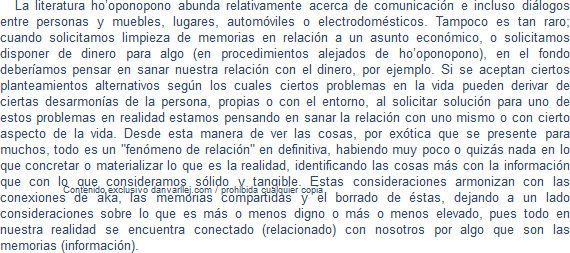Sobre la literatura Ho'oponopono